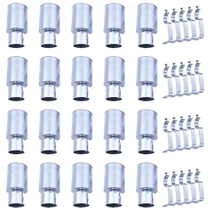 Jay Khodiyar Stainless Steel Curtain Bracket Set of 10 (20 Piece) Curtain finials/Curtain Accessories/Curtain Fittings Curtain Bracket