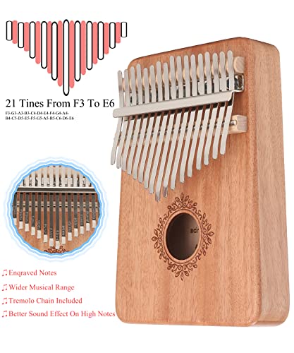Kalimba 17 Clés Pouce Piano avec instructions d’étude, Tuning Hammer, Portable sac, bois Acajou ,pour Les enfants… - Les Beatles, Paul McCartney, John Lennon, RIngo Starr, George Harrison Kalimba 17 Clés Pouce Piano avec instructions d'étude, Tuning Hammer, Portable sac, bois Acajou ,pour Les enfants… – Image 4