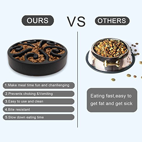 Freefa Slow Feeder Dog Bowls, (2 Cup) Dog Slow Feeder Bowl, Puzzle Dog Food Bowl, Maze Dog Food Bowl, Slow Feeder Dog… - Image 4