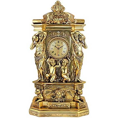 Design Toscano Château Chateau Chambord Clock, 20 Inch, Gold Finish Cover