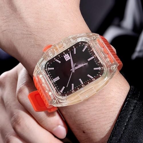 Bracelet en caoutchouc pour Apple Watch Ultra : kit de protection transparent antichoc