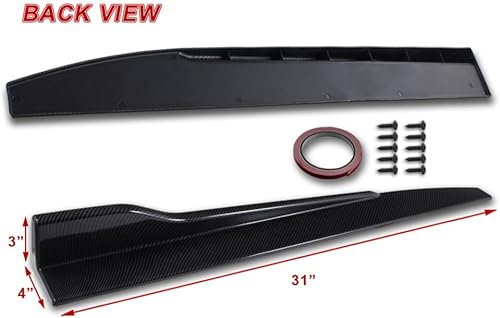 Miniatura 7 de Q1-TECH, 5 piezas de borde de parachoques delantero + falda lateral Rocker Winglet Canard difusor ala compatible con Lexus IS350  IS500 F-Sport 2021