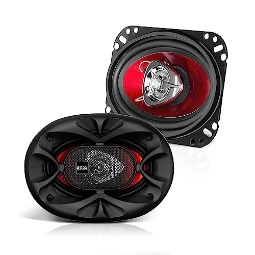BOSS Audio Systems CH4620 4 x 6 Inch Car Door Speakers - 200 Watts Max, Coaxial, 2 Way, Full Range, 4 Ohms, Sold in Pairs, Bocinas Para Carro