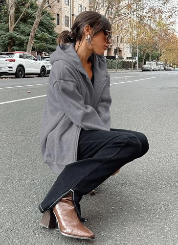 Image of PRETTYGARDEN Women's 2026 Spring Zip Up Y2K Hoodies Casual Long Sleeve Sweatshirts Fall Winter Track Jackets with Pockets