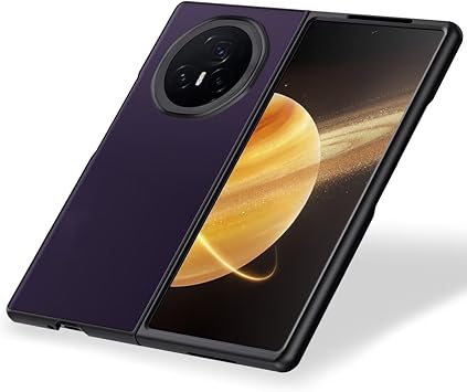 HAFFAN Phone Case Protective Cover Designed for HONOR Magic V3 7.92" inches, Imitation Leather Style - Dark Purple