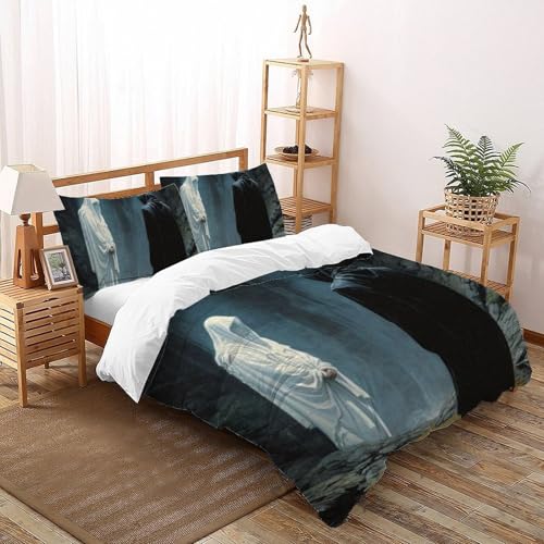 Housse de couette double 200x200 Les Anges Literie en microfibre 3D - 2