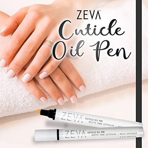 ZEVA Cuticle Oil Pen – (11 ml) Vegan Nail Strengthener w/ Natural Oils & Vitamins For Strong Nails & Moisturized Cuticles – Pedicure/manicure For Men & Women - Made in the USA