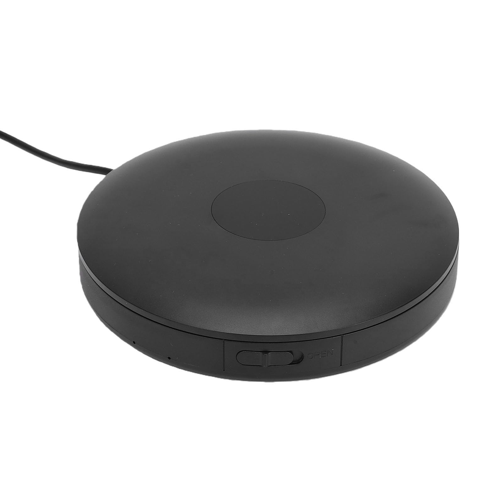 Alomejor Lecteur CD Portable pour Voiture, Dispositif de Musique sans Fil Bluetooth, pour Véhicule, Maison, Interface USB, Support pour Ordinateur Portable, TV, 1 unité