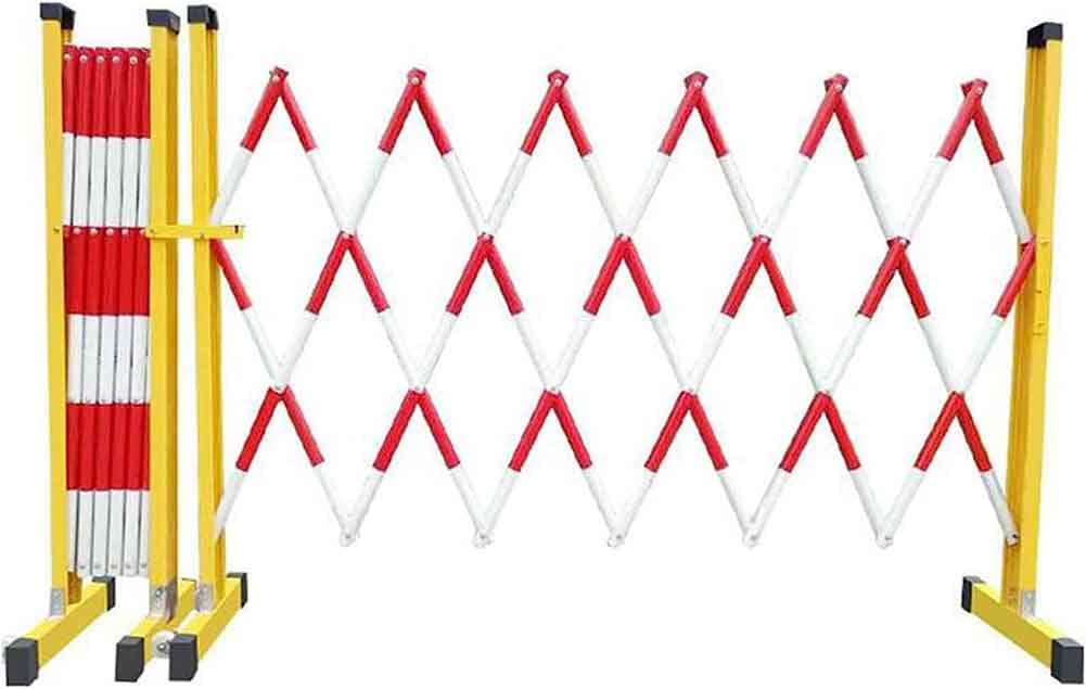 Barrière de sécurité mobile rétractable 1,2x2m pliable en métal