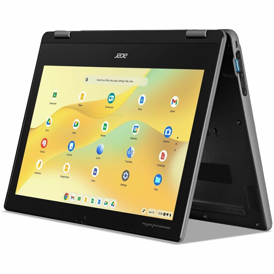 Image of Acer Chromebook Spin 311 R725T R725T-840G 11.6 inch Touchscreen Convertible 2 in 1 Chromebook - HD - 60 Hz - MediaTek MT8-4 GB - 64 GB Flash Memory - English (US) Keyboard - Black