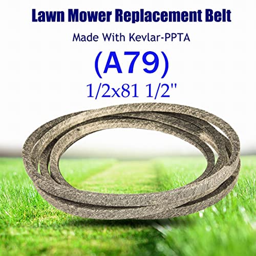 490489-R2 Mower Deck triangle Belt Kevlar Replacement for C/ub Cadet 490489-R2 IH-490489-R2,70 86 123 and 169 (1/2"x81.1/2")£¨A79) - Image 2