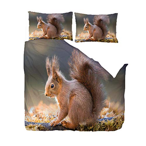 Bettwäsche 135X200 cm Mit Weich Atmungsaktiv Tierisches Kleines...