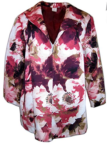 Jones New York 3/4 Sleeve Floral Jacket (M)