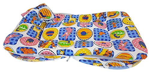 Image of Amardeep and Co Toddler Mattress with Mosquito and Insect Protection Net 70 * 40 cms (Animal Purple)