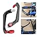 Pissente Handlebar Protector, 7/8inch Universal Aluminum Alloy Motorcycle Handlebar Brake Protector Motorcycle Hand Guard Brake Clutch Lever Guard for Motorcycles Electric Cars Mountain Bikes (Red)