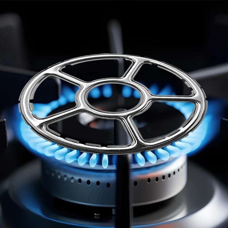 Multifunctional Gas Rings Reducer – Stainless Steel Wok Support Rings, Non-Slip Stove Trivets, Milk Pot Holder, Universal Gas Stove Rack for Kitchen, Tea Kettles, Coffee & Espresso Makers