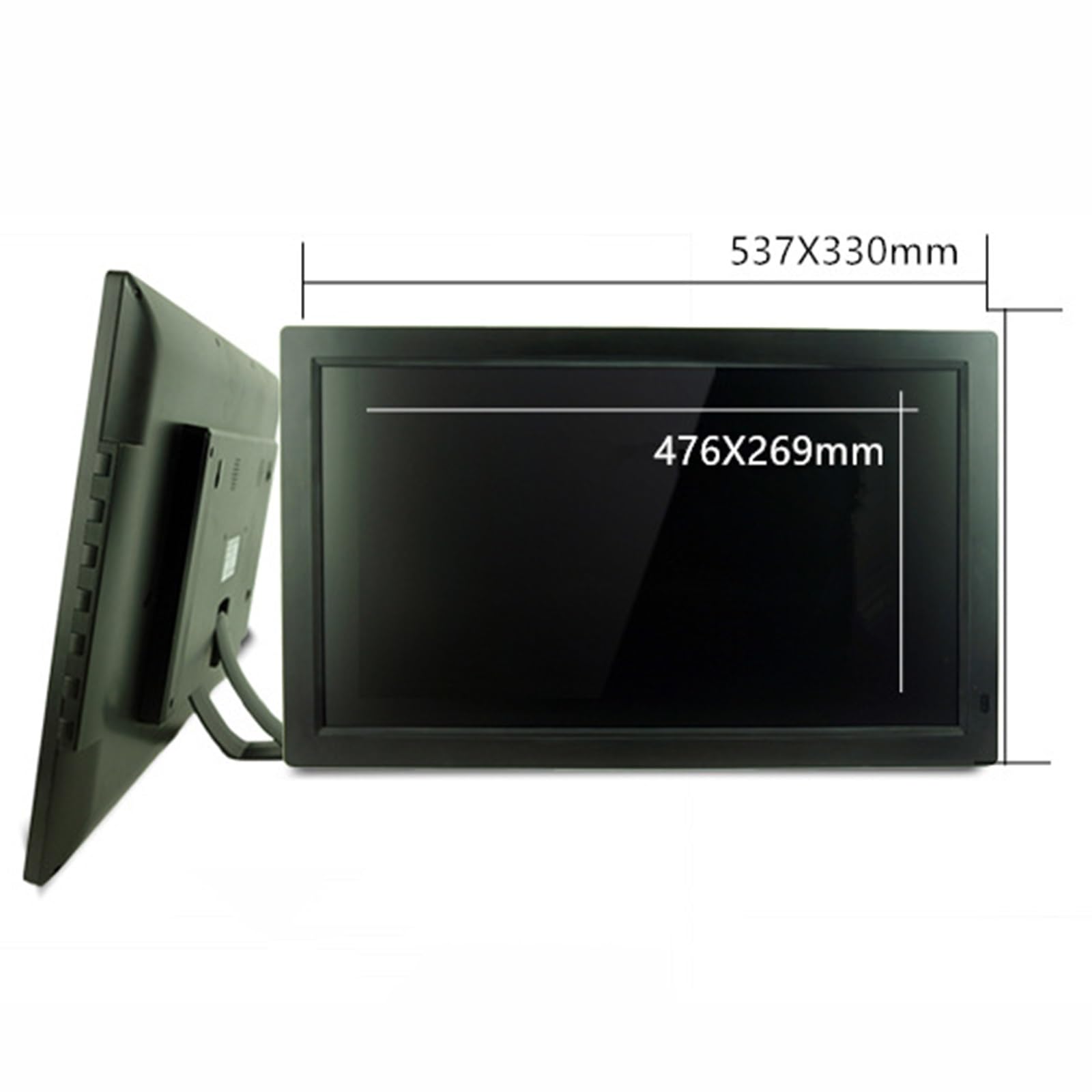 22-Calowa Cyfrowa Ramka Na Zdjęcia Hd Ips – Elektroniczny Album Fotograficzny Ze Stojakiem(Biały)