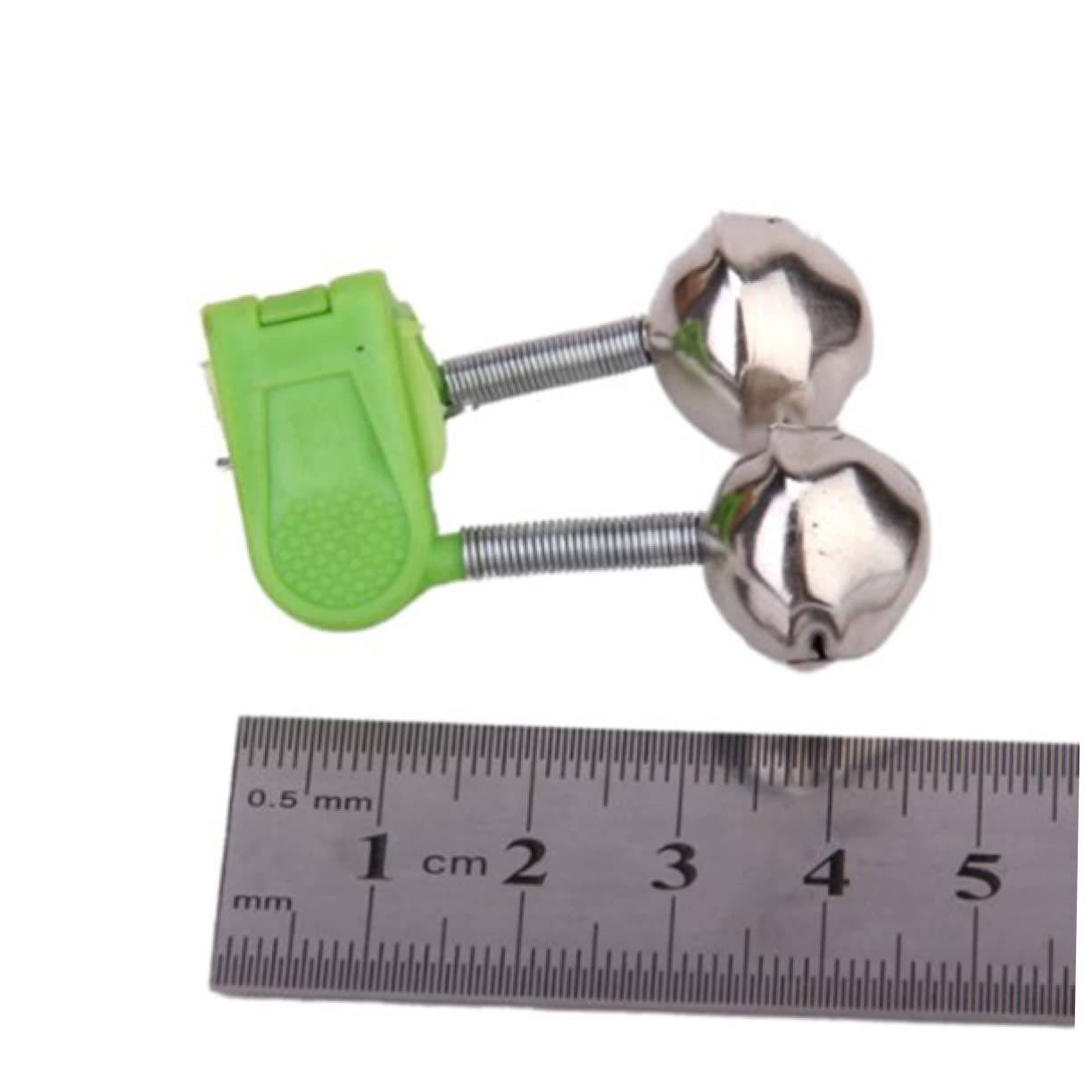 Yardwe 20pcs Fishing Rod Bell Bite Alarm with Twin Bells Fishing Indicator Clips for Bait Alerts for Night Fishing and Sea
