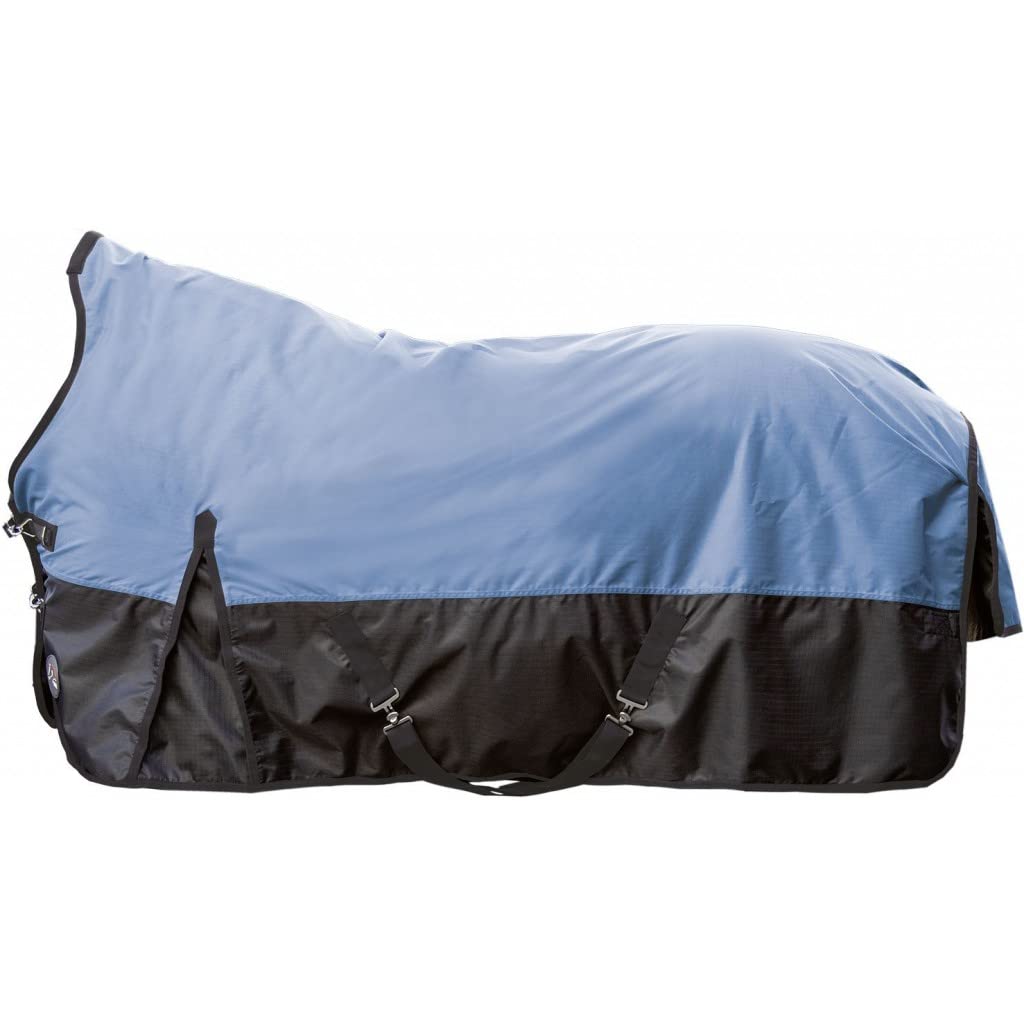 Couverture pour cheval HKM Orlando protection équestre de taille 155 cm bleu noir