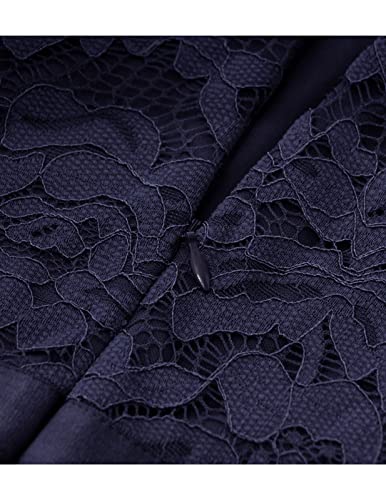 DRESSTELLS Womens Formal Dresses for Wedding Guest Bridesmaid Long Prom Empire Waist Lace Dress Evening Gown 20254