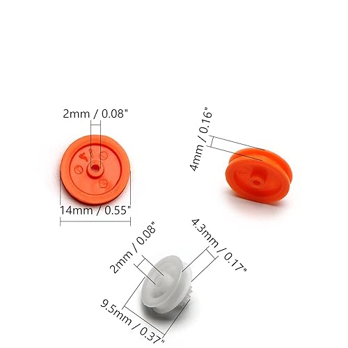 Miniatura 37 de Fielect Kit de engranajes de plástico 43pcs con accesorios surtidos para robot motor DC