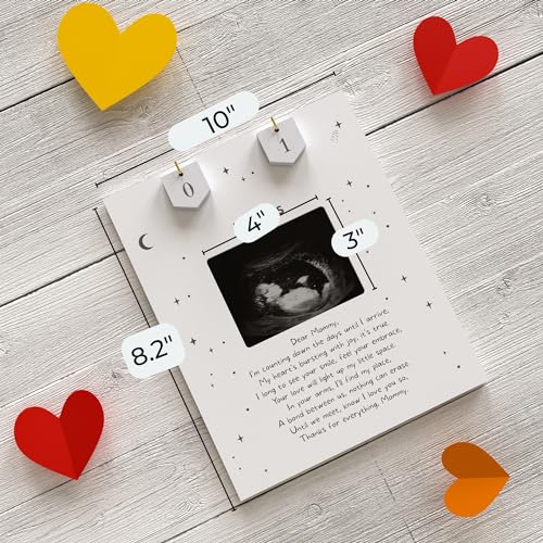 Sonogram-Picture-Frame-Countdown-Weeks-Baby-Shower-Welcome-Sign-Standard-4×3-Ultrasound-Photo-Pregnancy-Announcements-Ideas-Gender-Reveal-Gifts-New-Mom-Expecting-Parents-to-Be-Keepsake Sonogram Picture Frame Countdown Weeks Baby Shower Welcome Sign Standard 4×3 Ultrasound Photo Pregnancy Announcements Ideas Gender Reveal Gifts New Mom Expecting Parents to Be Keepsake