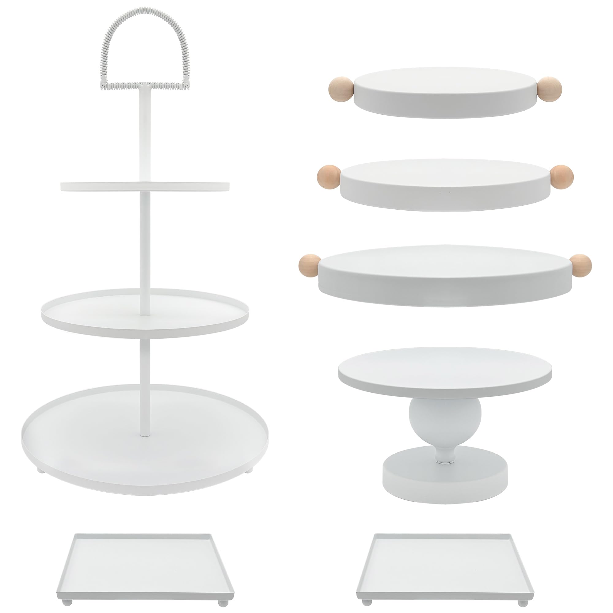 Photo 1 of FESTLOVE 7-Piece Metal Cake Stand Set