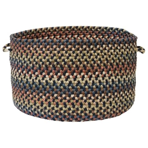 Colonial Mills CV59 18 by 18 by 12-Inch Cedar Cove Storage Basket, Navy Cover