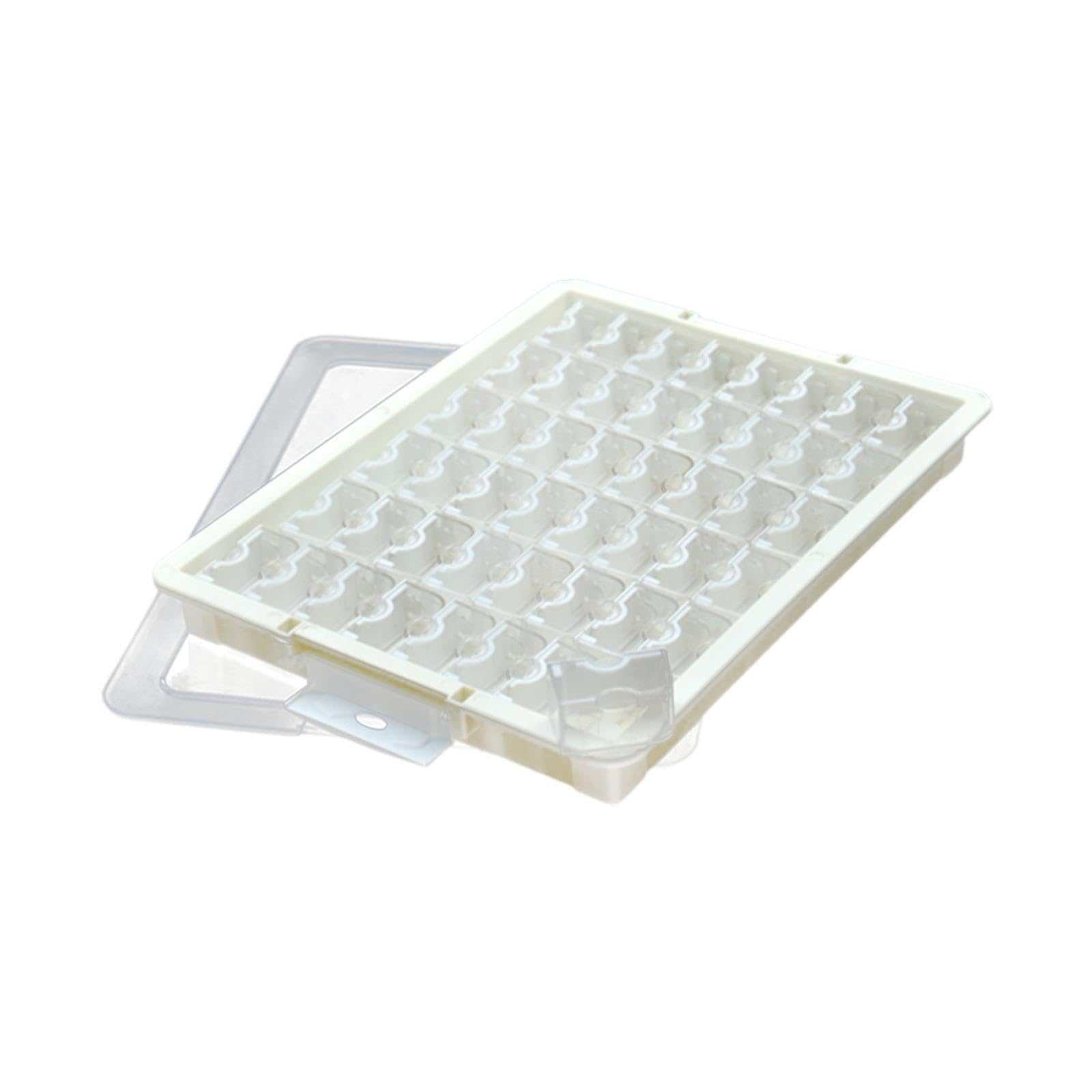 Barattolo Porta Perline Impilabile Trasparente, Versatile Contenitore Organizer per Perline, Ideale per Lavori Fai da Te, Gioielli, Orecchini E Ciondo, 48 Griglia