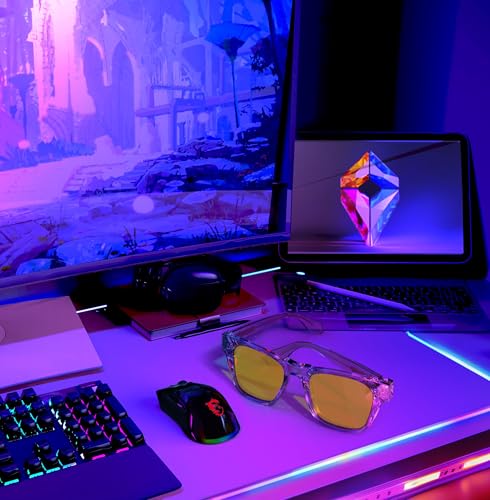 Image of VISOONE Gamer Glasses Professional Blue Light Filter with Anti-Fatigue and Anti-Glare Stylish for Men and Women BONA