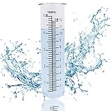 TBWHL 5 Inch Capacity Rain Gauge Glass Replacement Tube for Yard Garden Outdoor Home Lip Design...