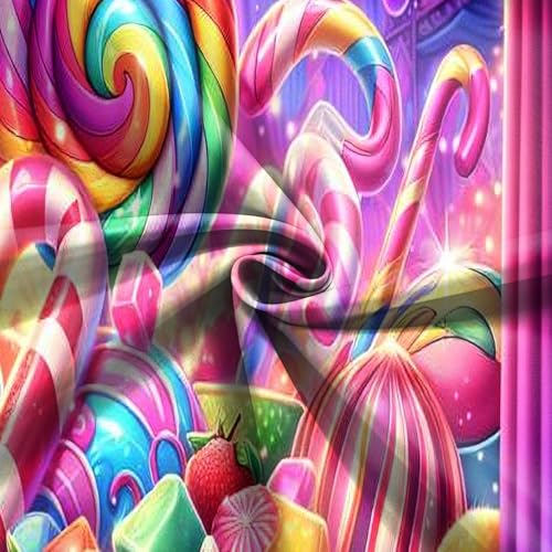 Fondo Candyland 8x6FT Vinilo para Fiesta Dulce miniatura 4