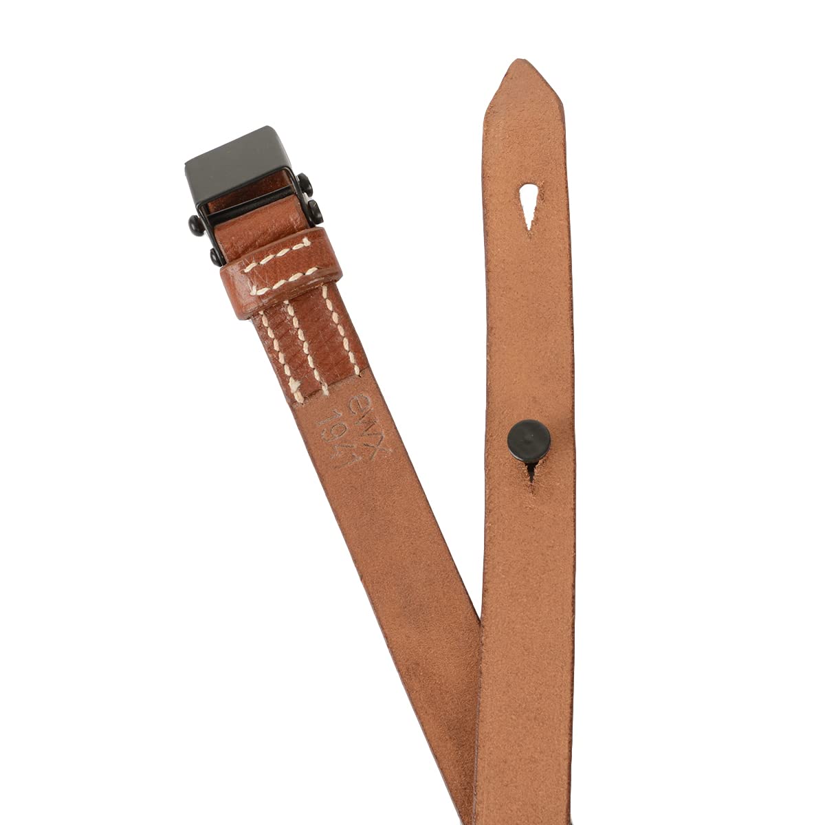 Imbracatura in pelle tedesca MP40 WW2 - Riproduzione marrone chiaro 1941 timbrata