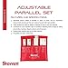 Starrett Adjustable Parallel Set for Layout, Gaging and Inspection Work - Ideal for Professionals and Home Improvement - A, B, C, D Sizes, 9/32