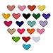SAVITA 20 Toppe Termoadesive Mini Toppe Termoadesive Jeans Adesive Patch Cuore per Abbellimenti e Riparazioni di Indumenti