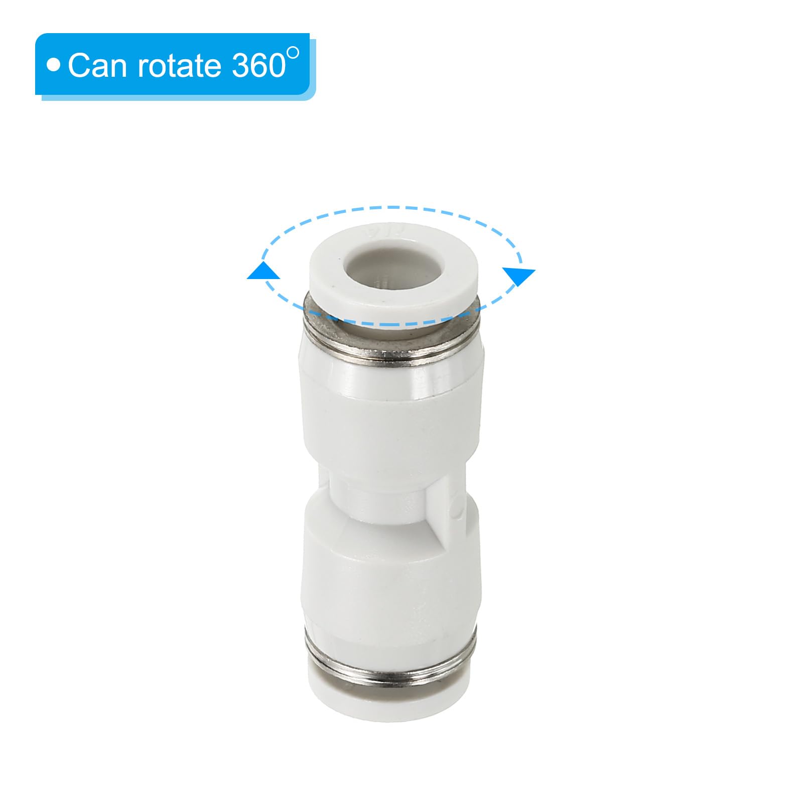 Amazon.co.jp: PATIKIL ワンタッチ継手 水道管継手 押し込み継手 6エア