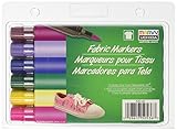 Uchida Fabric Marker Brush Tip, 6-Pack, Bright