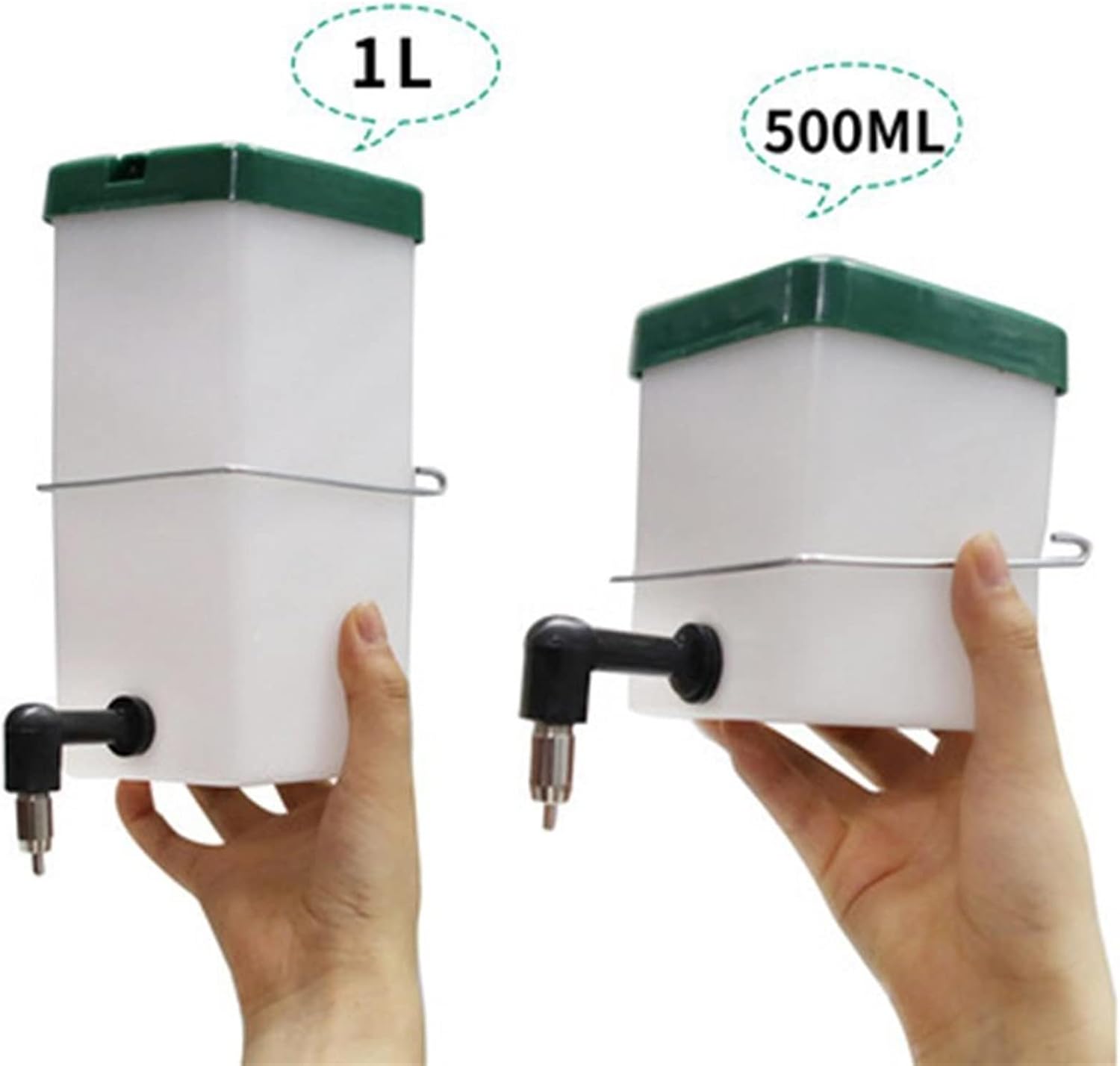 Dog Water Bottles No Drip Small Animal Water Bottle Automatic Drinker Waterer Hanging for Pet/Bunny/Ferret/Hamster/Guinea Pig/Rabbit(1L)