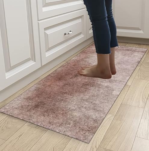 Tapis de couloir antidérapant en polyester lavable et robuste