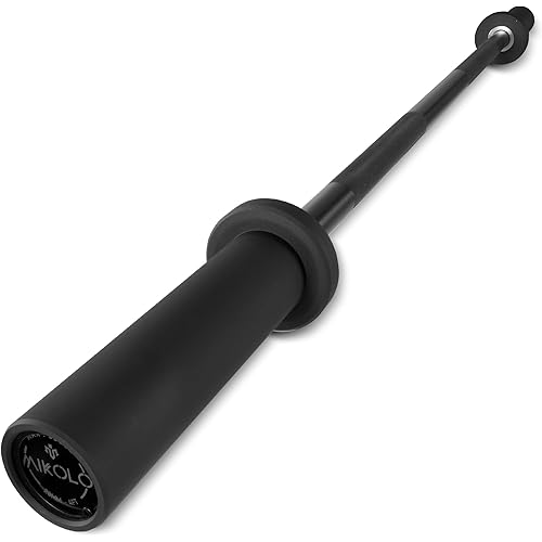 Mikolo 7ft Olympic Barbell, Barbell for Weightlifting and Powerlifting 45lb, Olympic Bar for 1500lbs Capacity, Weight Bar Fit 2” Standard Weights