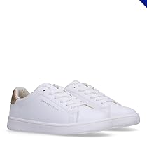 Tommy Hilfiger Sneakers Basse Stringate, Jack, Bianco, Platino