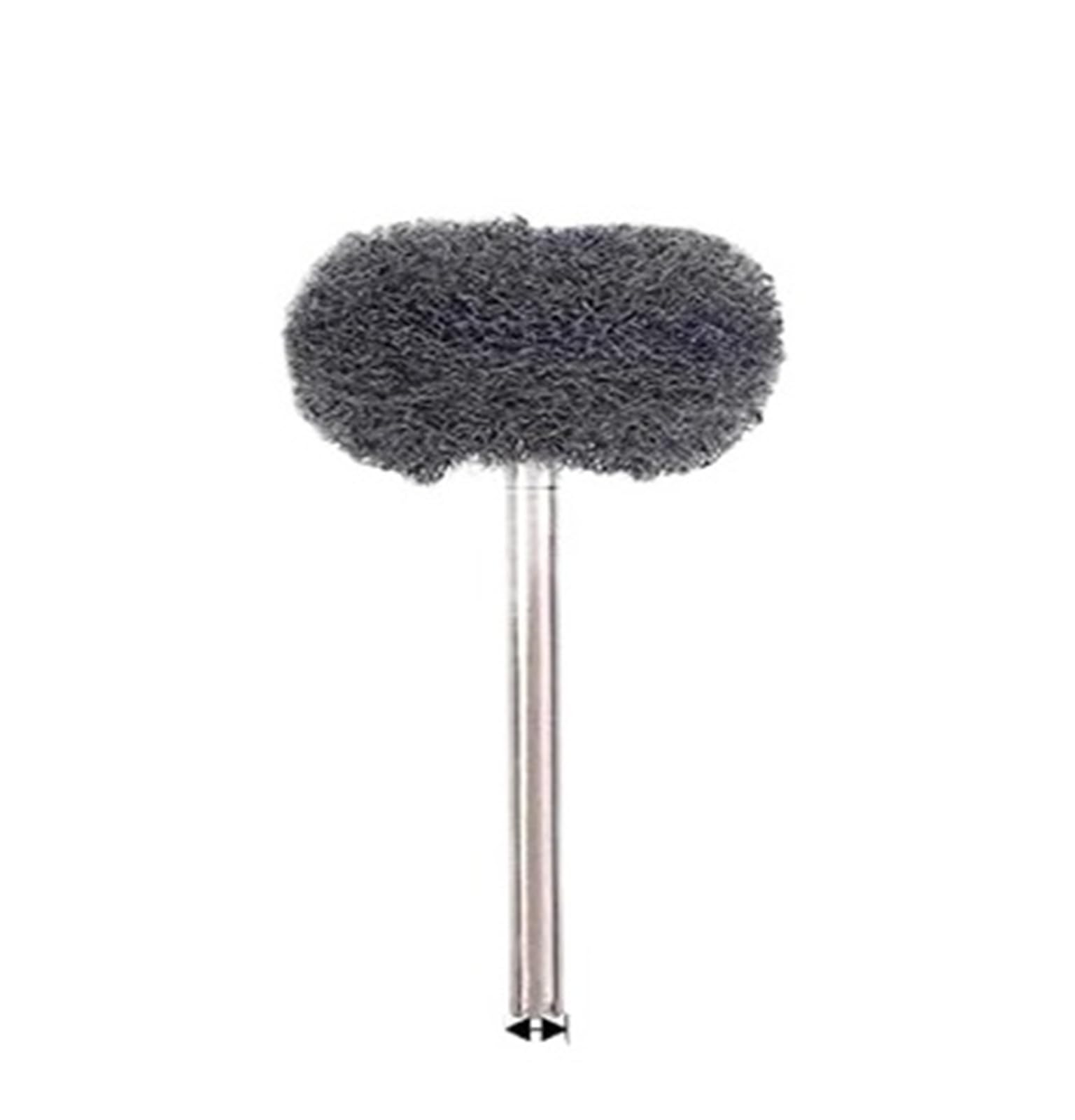 10pcs Drill Abrasive Brush Nylon Buffing Polishing Wheel with 3mm/2.35mm Shank for Rotary Tool Accessories Set(Red 10PCS,3mm Shank)