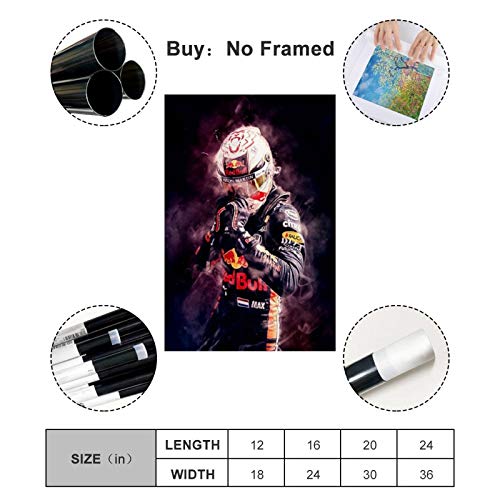 Max Verstappen Leinwand Poster Set - 5 Formel 1 Motive Für Motorsport-Fans