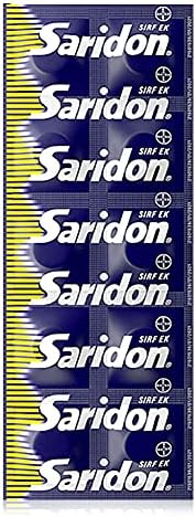Saridon Quick Relief Tablets, Pack of 4 Strips of 10 Tablets, 40 Tablets, White
