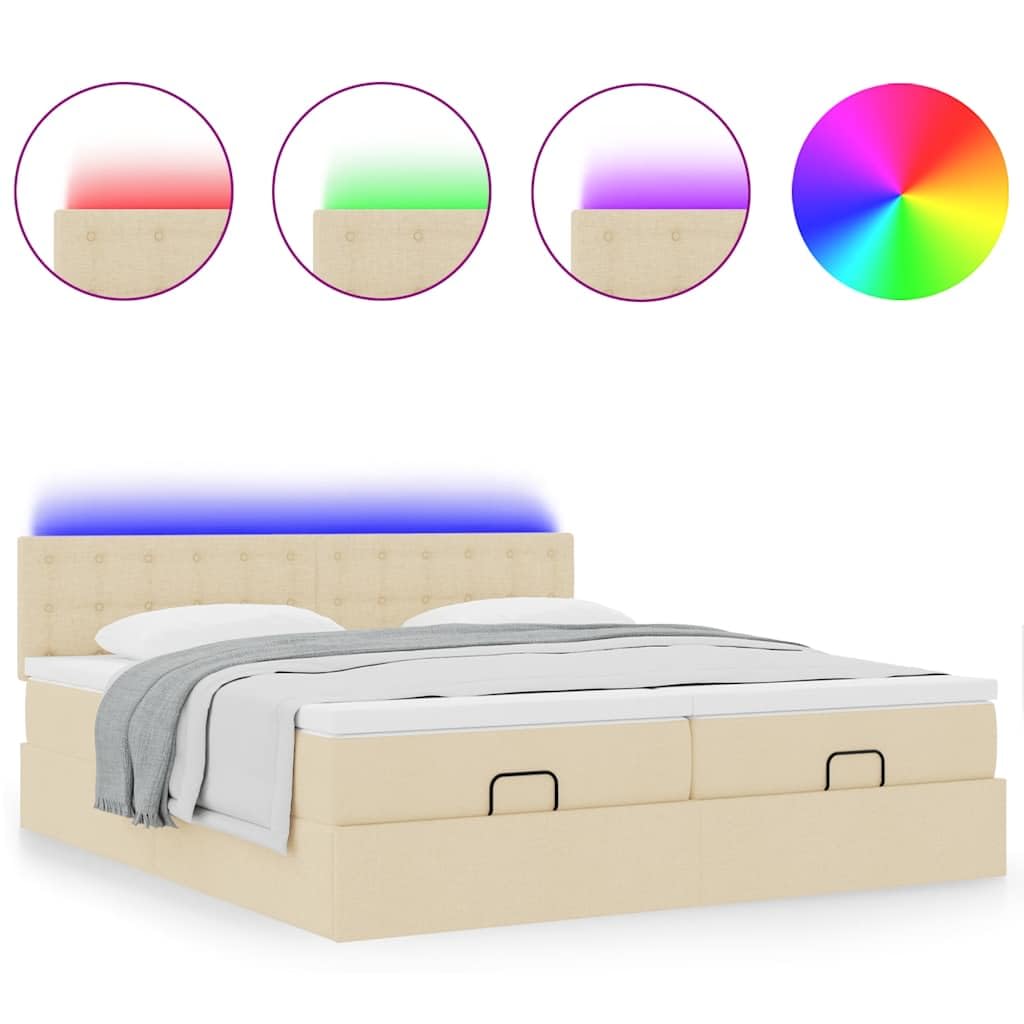 Letto contenitore con sollevamento idraulico a gas con materassi a molle