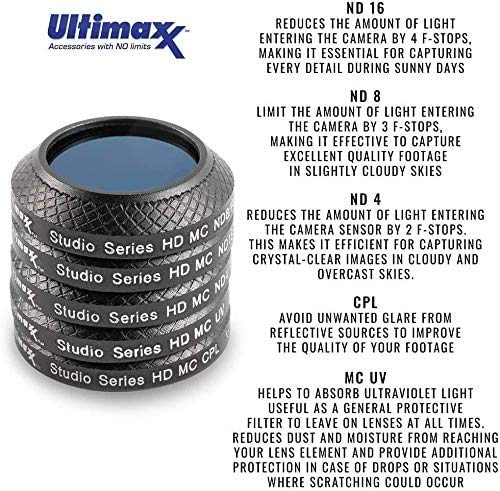 NEEWER ND & CPL Filtro Set Compatible Con Dji Mini 4 Pro, 8 Pack UV CPL ND8 ND16 ND32 ND64 ND128 - Foto 3