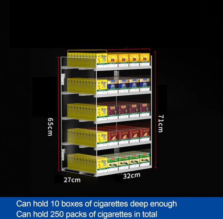 Générique Présentoir à Cigarettes à Plusieurs Niveaux, idéal pour Les commerces de détail et Les Snacks. Présentoir Mural pour Cigarettes, boîte de Distribution automatiq