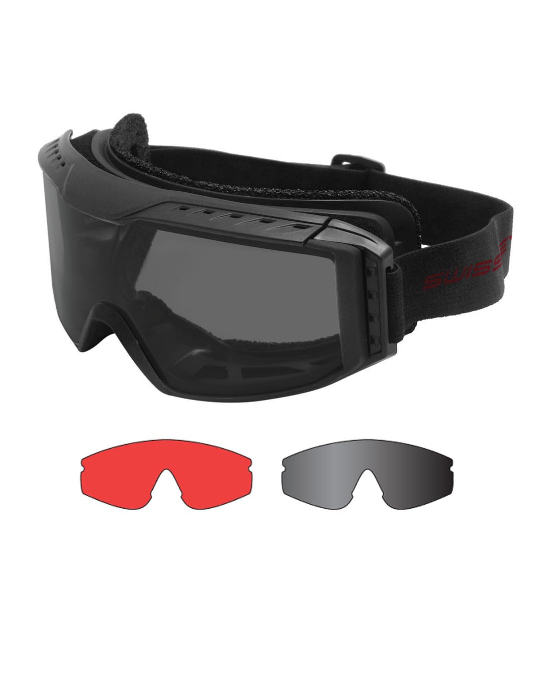 SWISSEYE Shadow V620 Schwarz Taktische Sonnenbrille Schutz-Brille Schutz-Goggle mit UV-Schutz