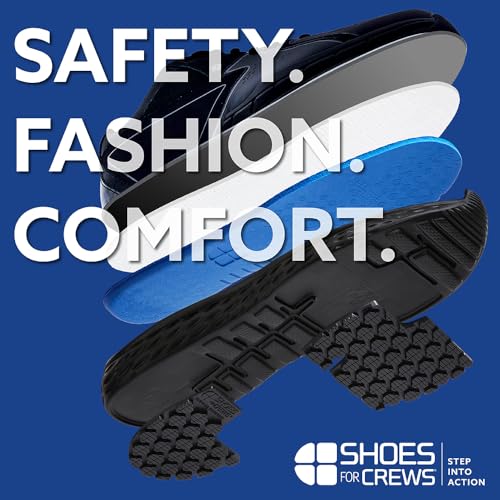 Shoes for Crews Women's Slip-Resistant Work Sneakers, Comfortable, Water-Repellant, Non-Slip, Removable Insoles - Image 2