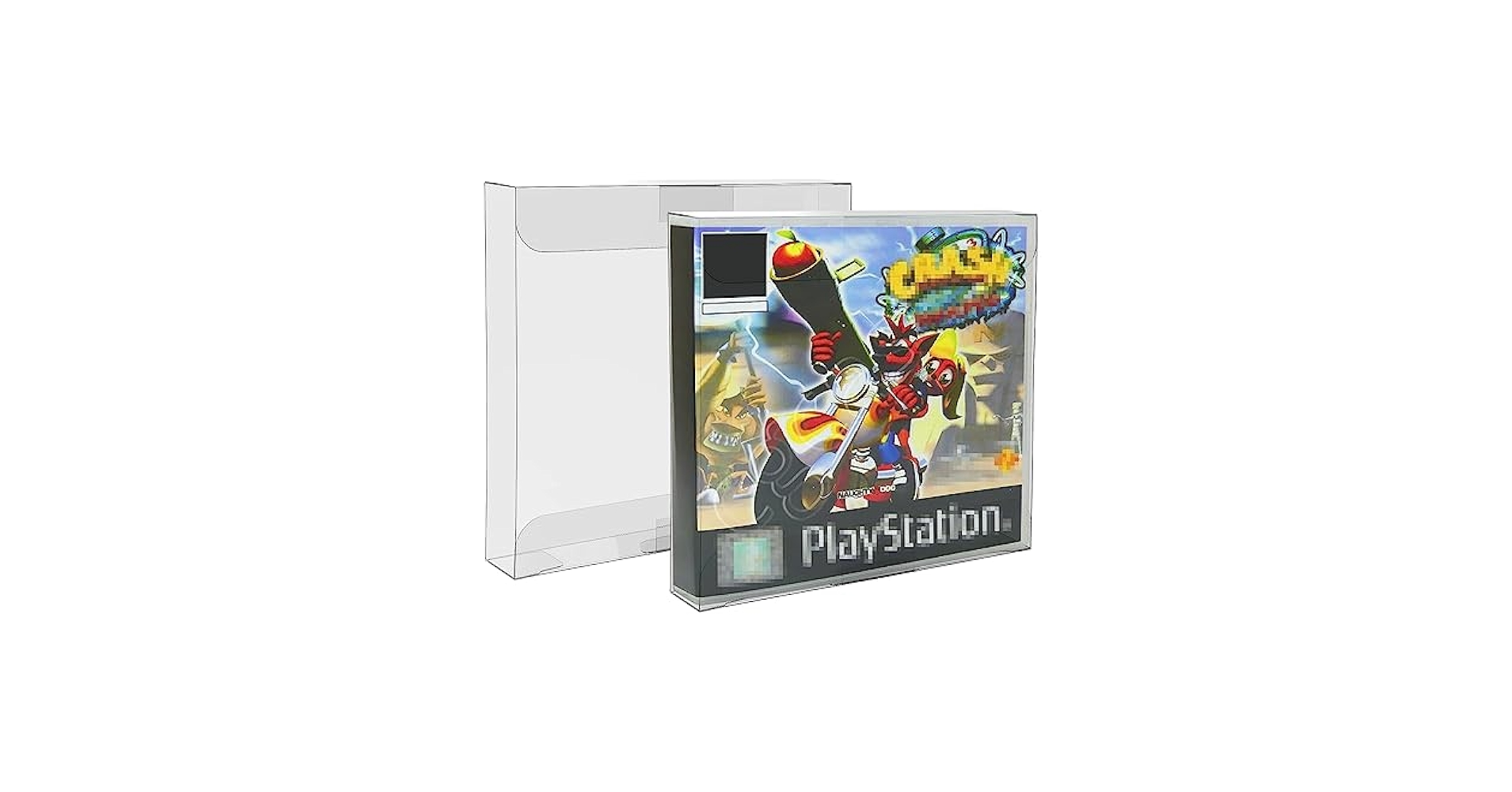 Amazon.co.jp: ASTONEY PS1ゲーム用クリアボックスプロテクター